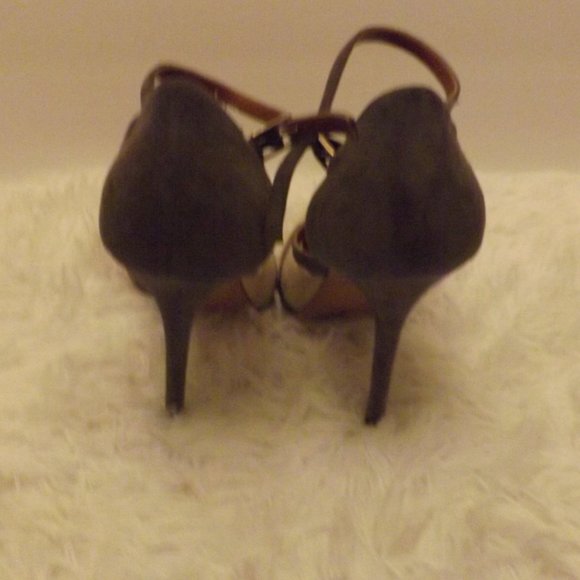 MALONE SOULIERS GRAY & BEIGE Heel SIZE 40 - Picture 6 of 9